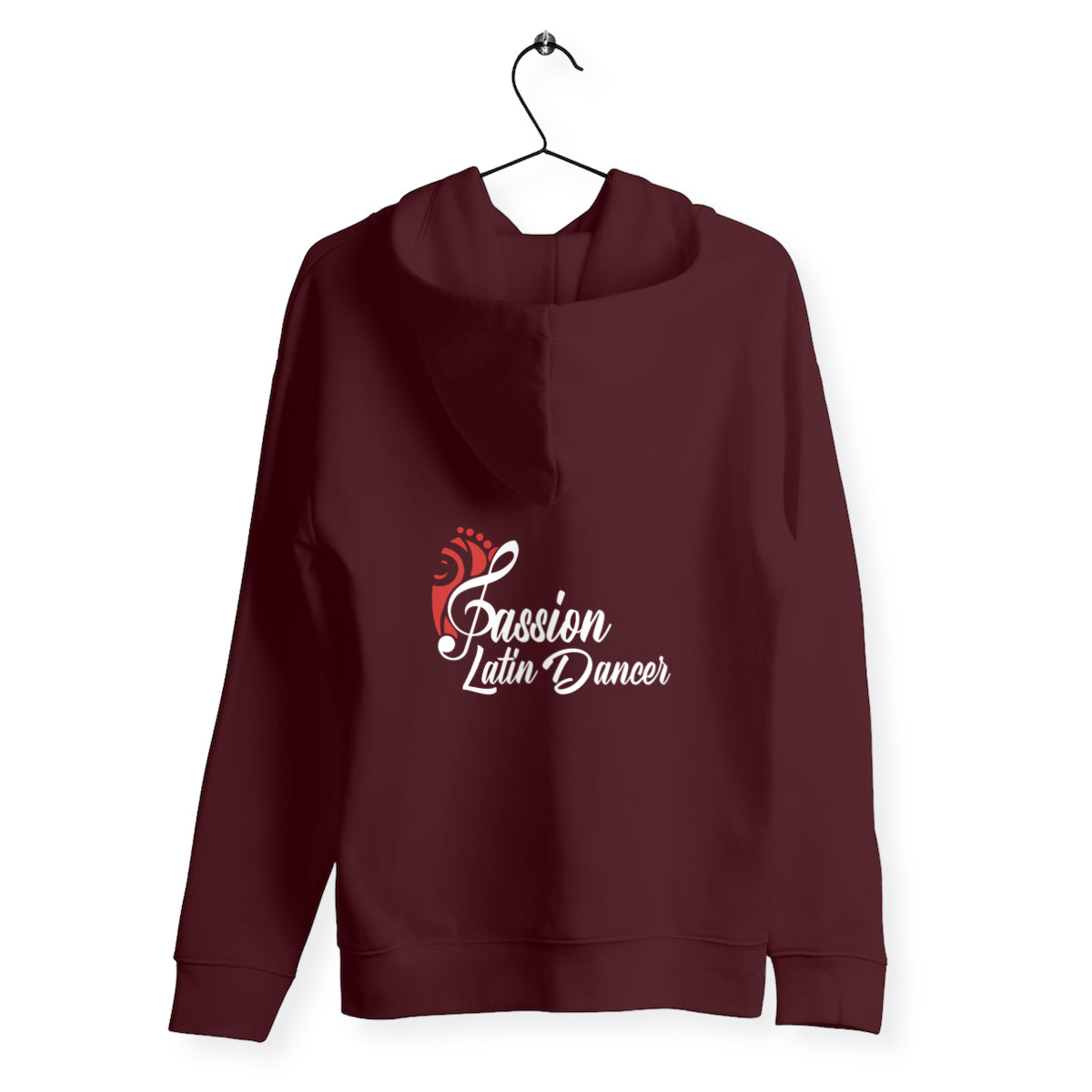 Hoodie - unisexe - by Passion Latin Dancer - dos_bordeaux