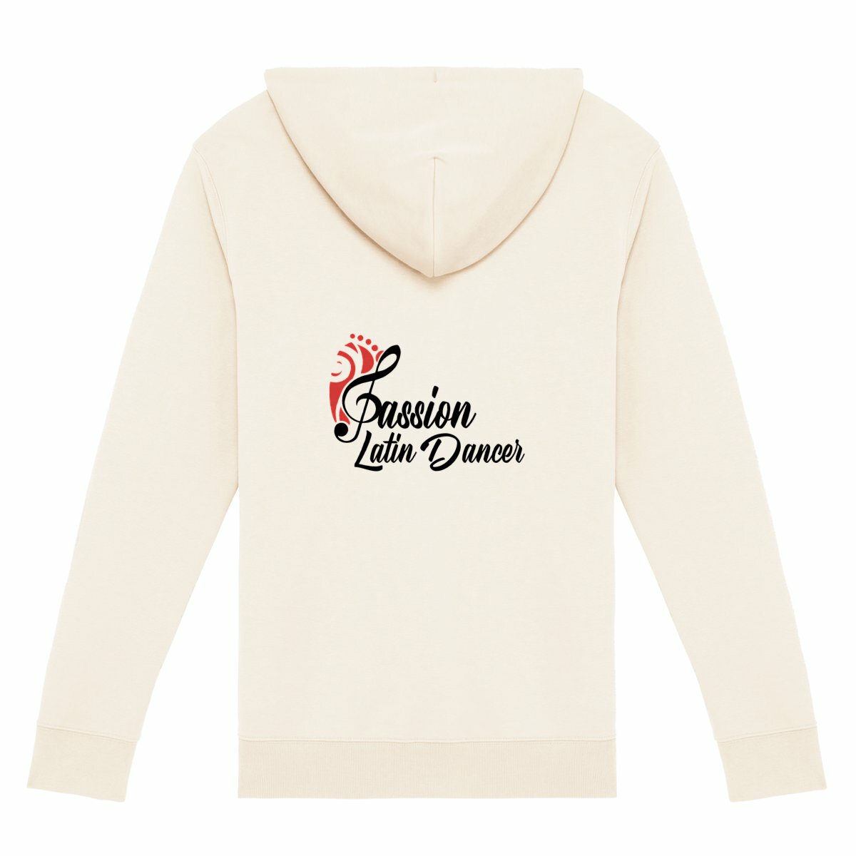 Sweat à capuche zippé - unisexe - by Passion Latin Dancer - dos_0