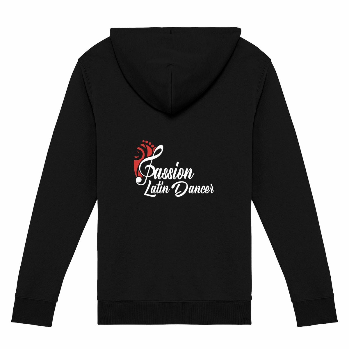 Sweat à capuche zippé - unisexe - by Passion Latin Dancer - dos_0