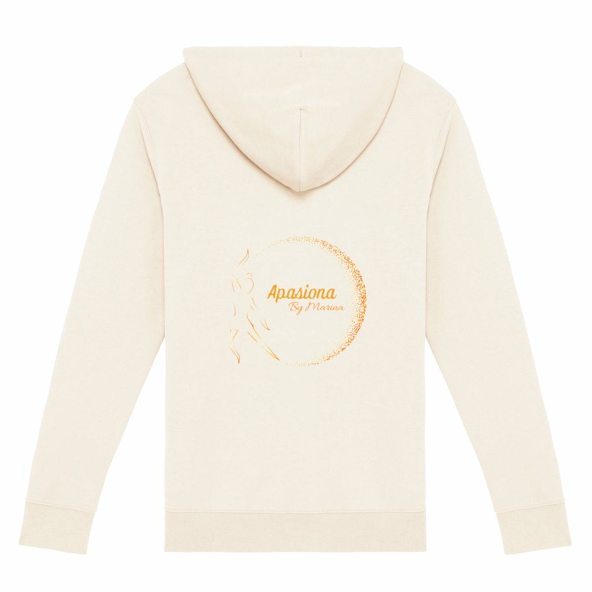 Sweat à capuche zippé - Unisexe - by Apasiona - dos_1