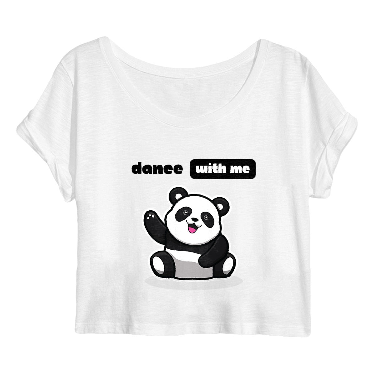 Crop top - Femme - Panda dance with me