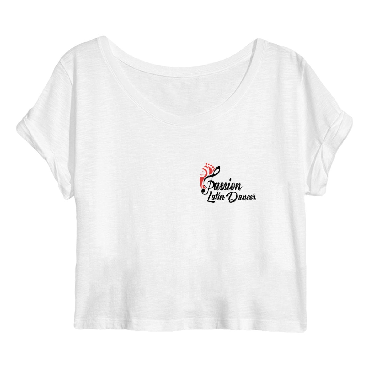 Crop Top - Femme - by Passion Latin Dancer - face_blanc