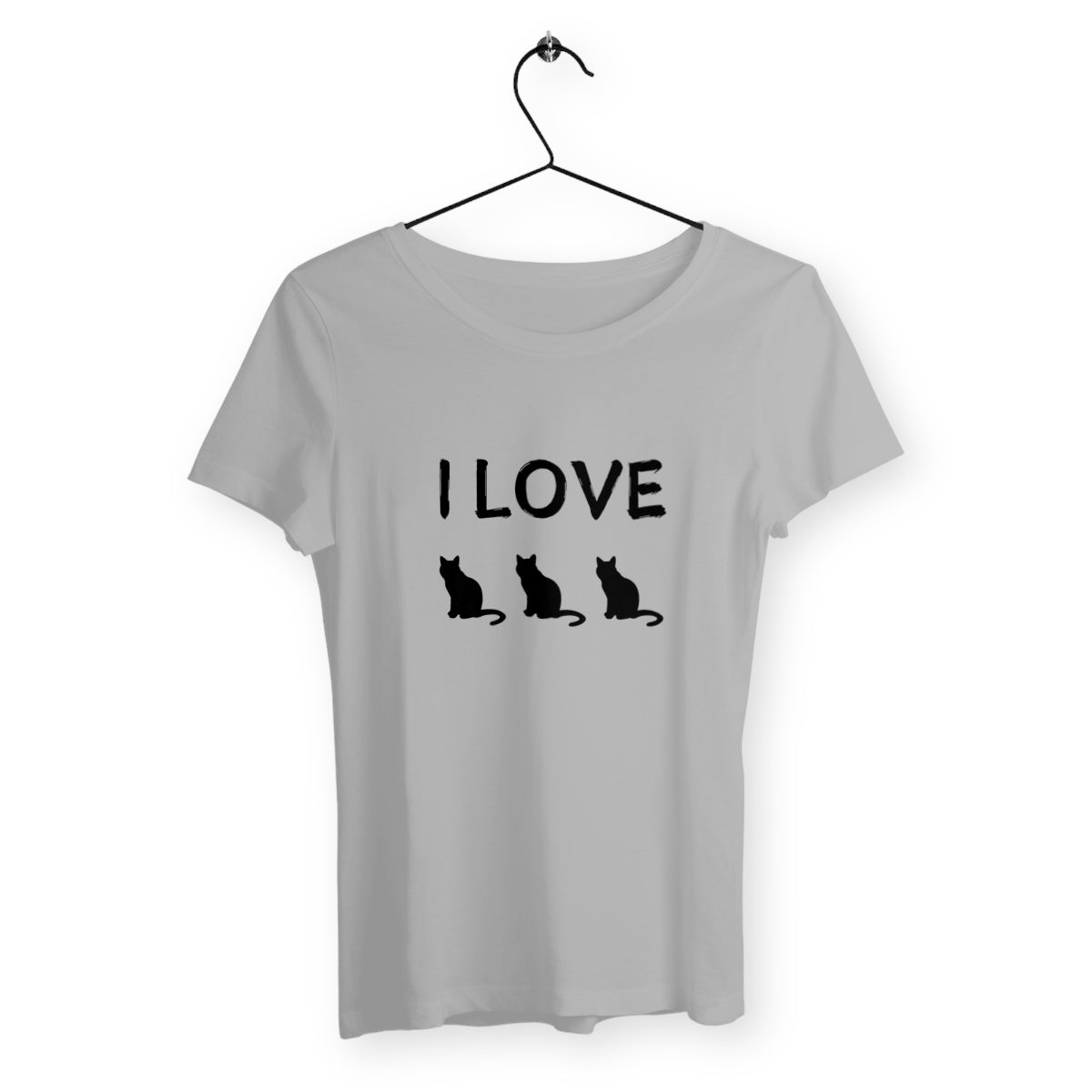 T-shirt léger - Femme - I love chat chat chat