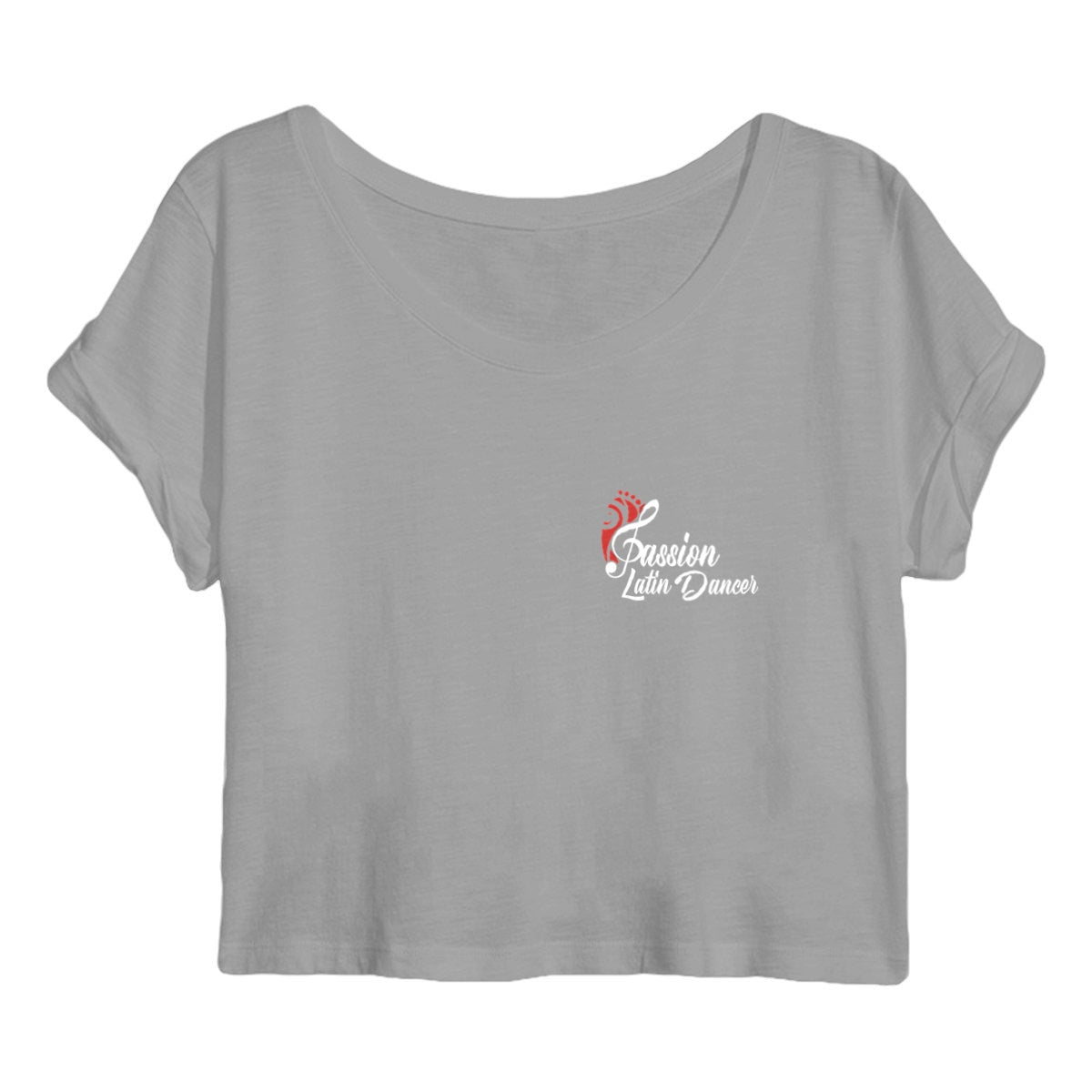 Crop top - Femme - by Passion Latin Dancer - face_gris
