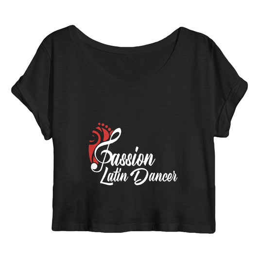 Crop top - femme - by Passion Latin Dancer - face_noir