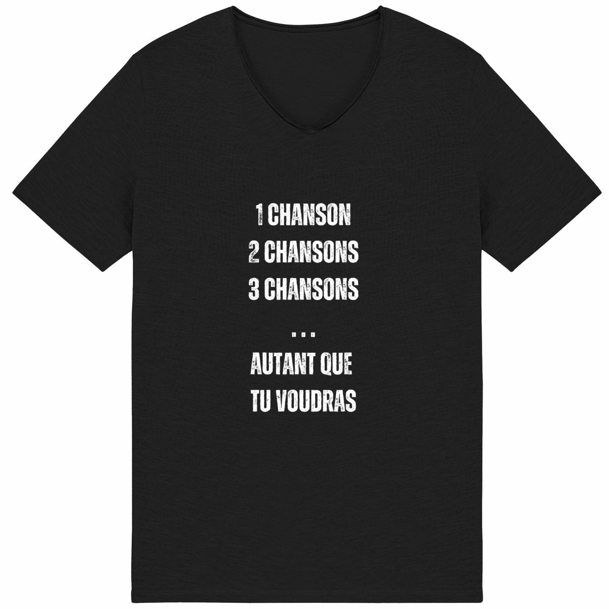 T-shirt slub - Homme - Chansons